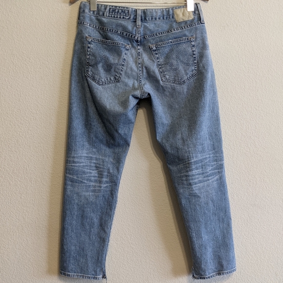 AG ED Adriano Goldschmied Ex Boyfriend Slouchy Slim Distressed Jeans Size 28R. - Picture 4 of 10